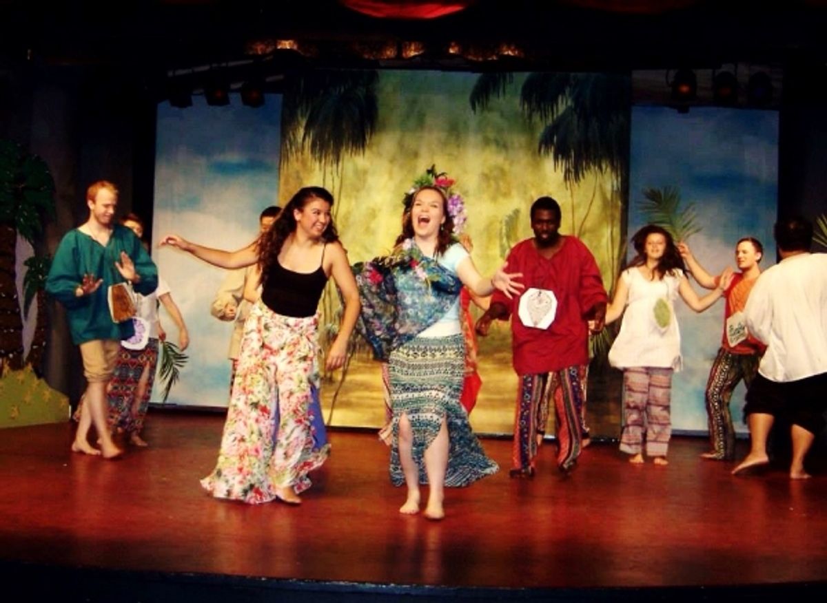 Olivia Clavel-Davis (Ti Moune) and Alison Bancroft (Asaka) at 