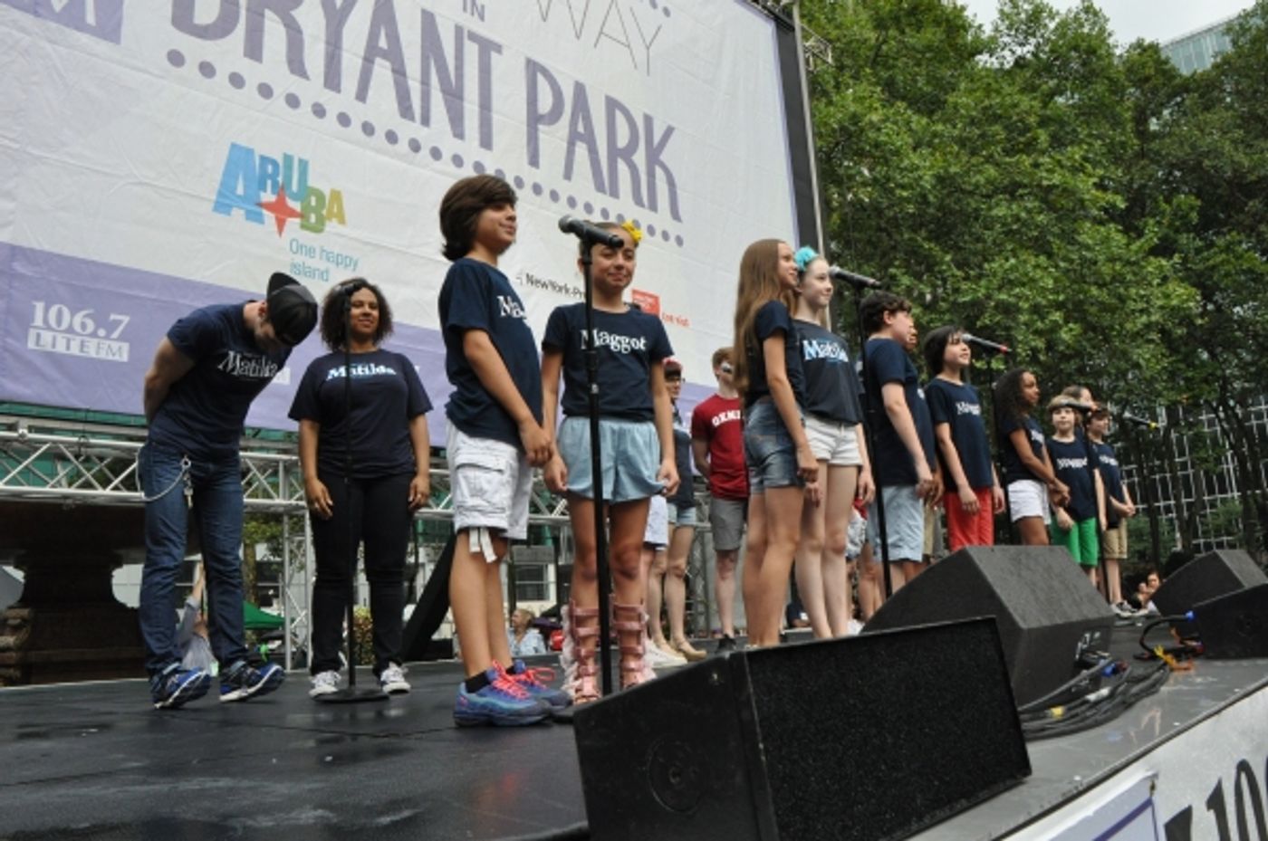 Photo Coverage: Casts of MATILDA, ON THE TOWN & More Perform in Bryant Park!  Image