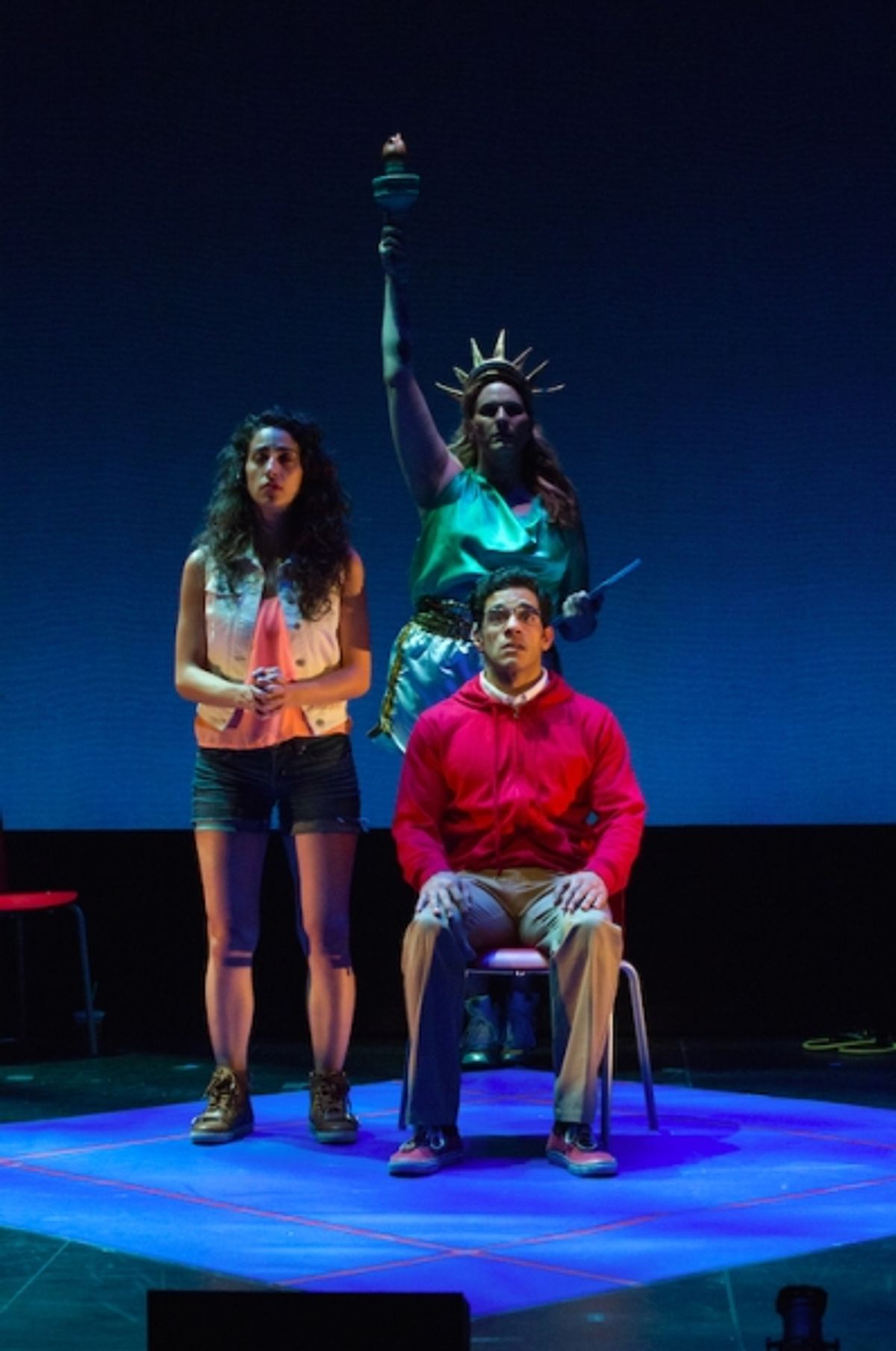 Alicia Taylor Tomasko, Shakina Nayfack, and Performer at 