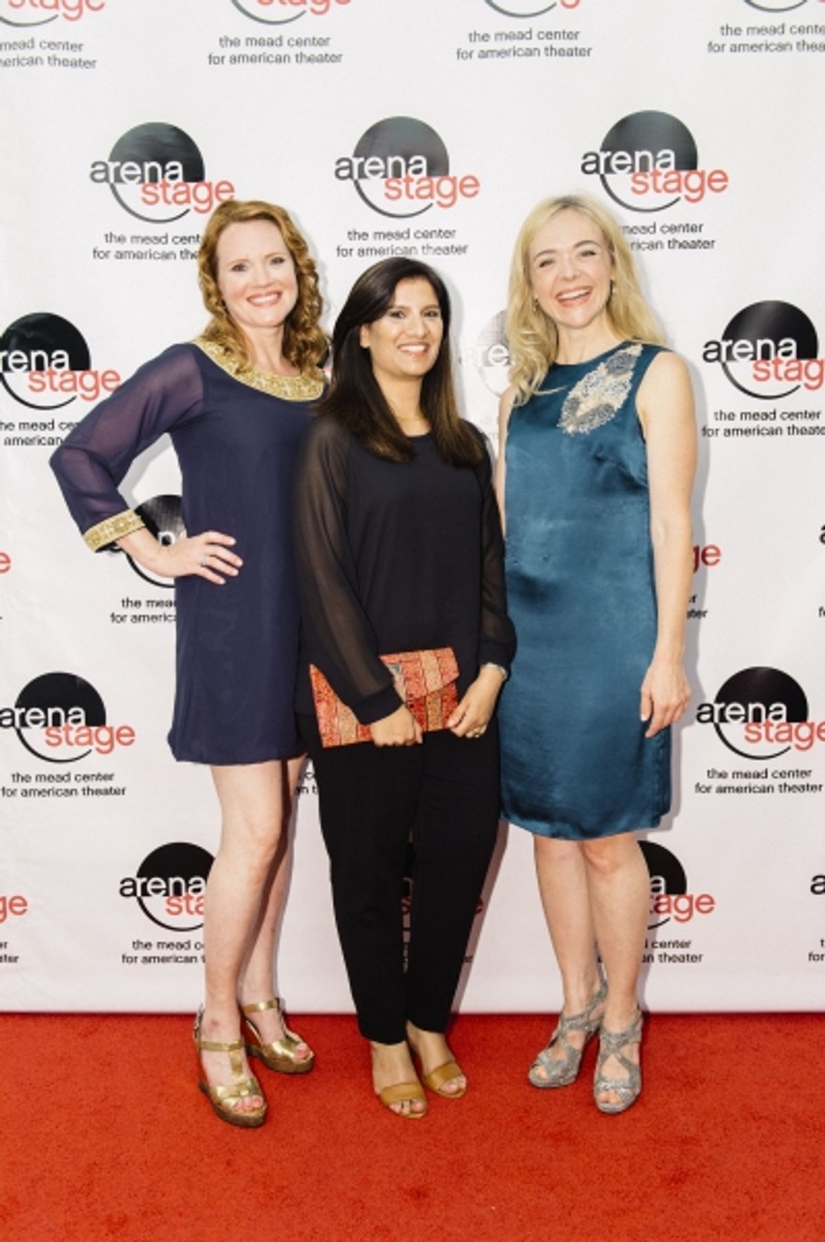 Jennifer Laura Thompson and Rachel Bay Jones with Shafaq Saeed at 