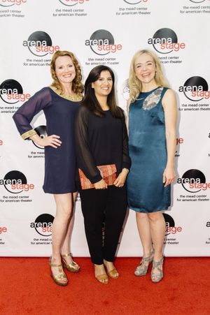 Jennifer Laura Thompson and Rachel Bay Jones with Shafaq Saeed @ BroadwayWorld Jennifer Laura Thompson and Rachel Bay Jones with Shafaq Saeed Photo