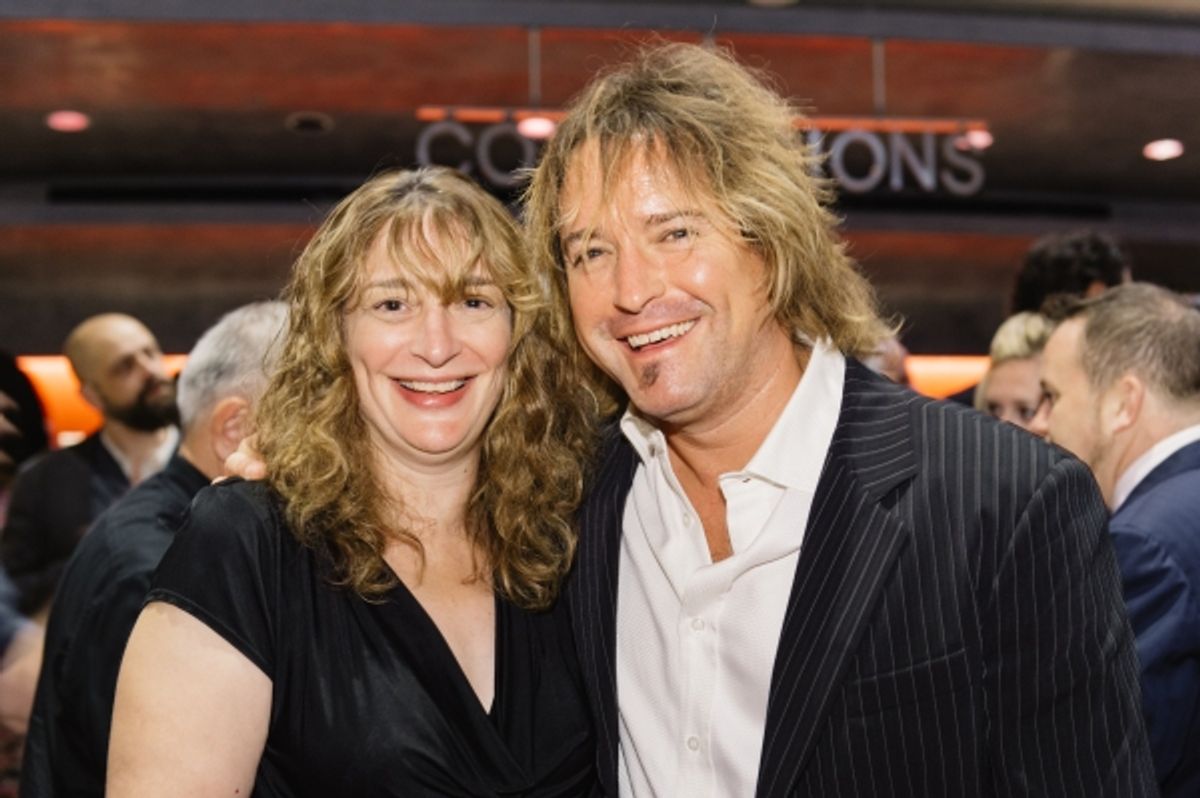 Stage manager Judith Shoenfeld and co-music supervisor Christopher Jahnke at 