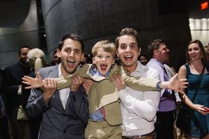 Benj Pasek, Iain Armitage and Ben Platt Photo