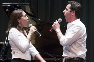 Andrea Burns and Peter Flynn @ BroadwayWorld Andrea Burns and Peter Flynn Photo