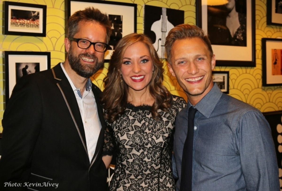 Fred Lassen, Laura Osnes and Nathan Johnson at 