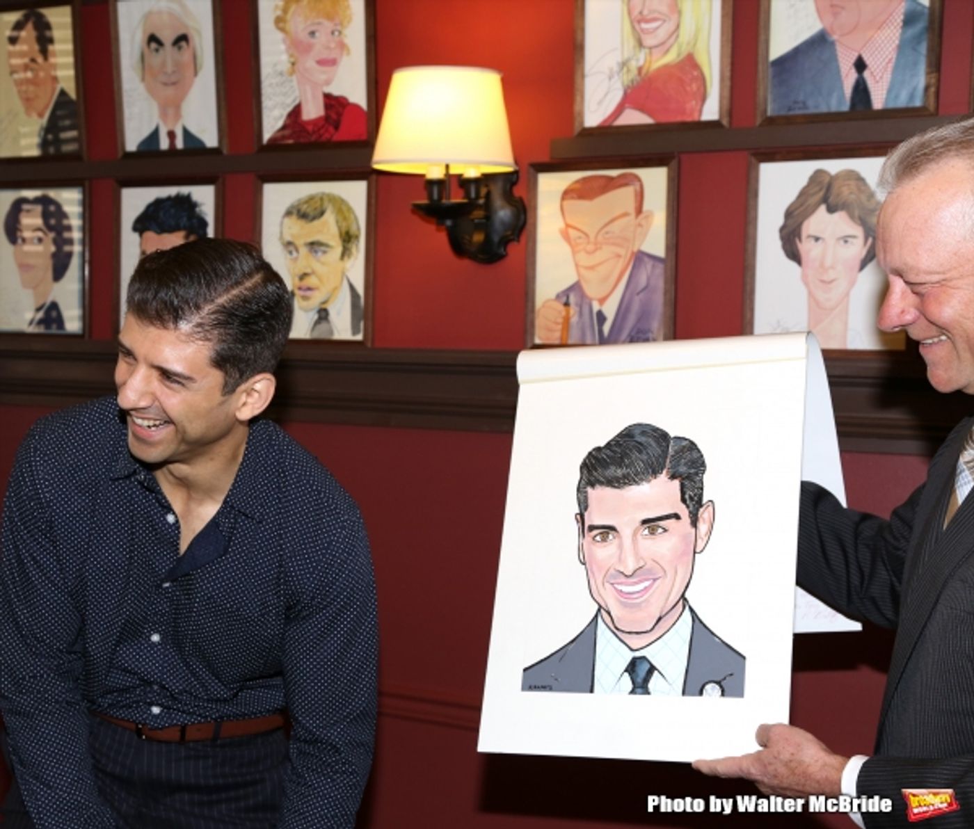Photo Coverage: A Helluva Guy- ON THE TOWN's Tony Yazbeck Honored with Sardi's Caricature  Image