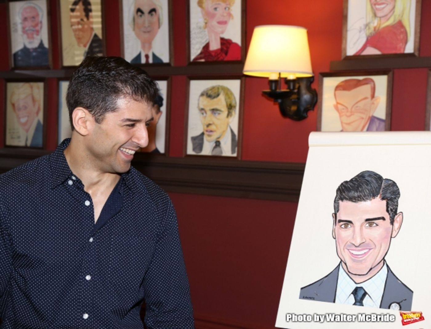 Photo Coverage: A Helluva Guy- ON THE TOWN's Tony Yazbeck Honored with Sardi's Caricature  Image