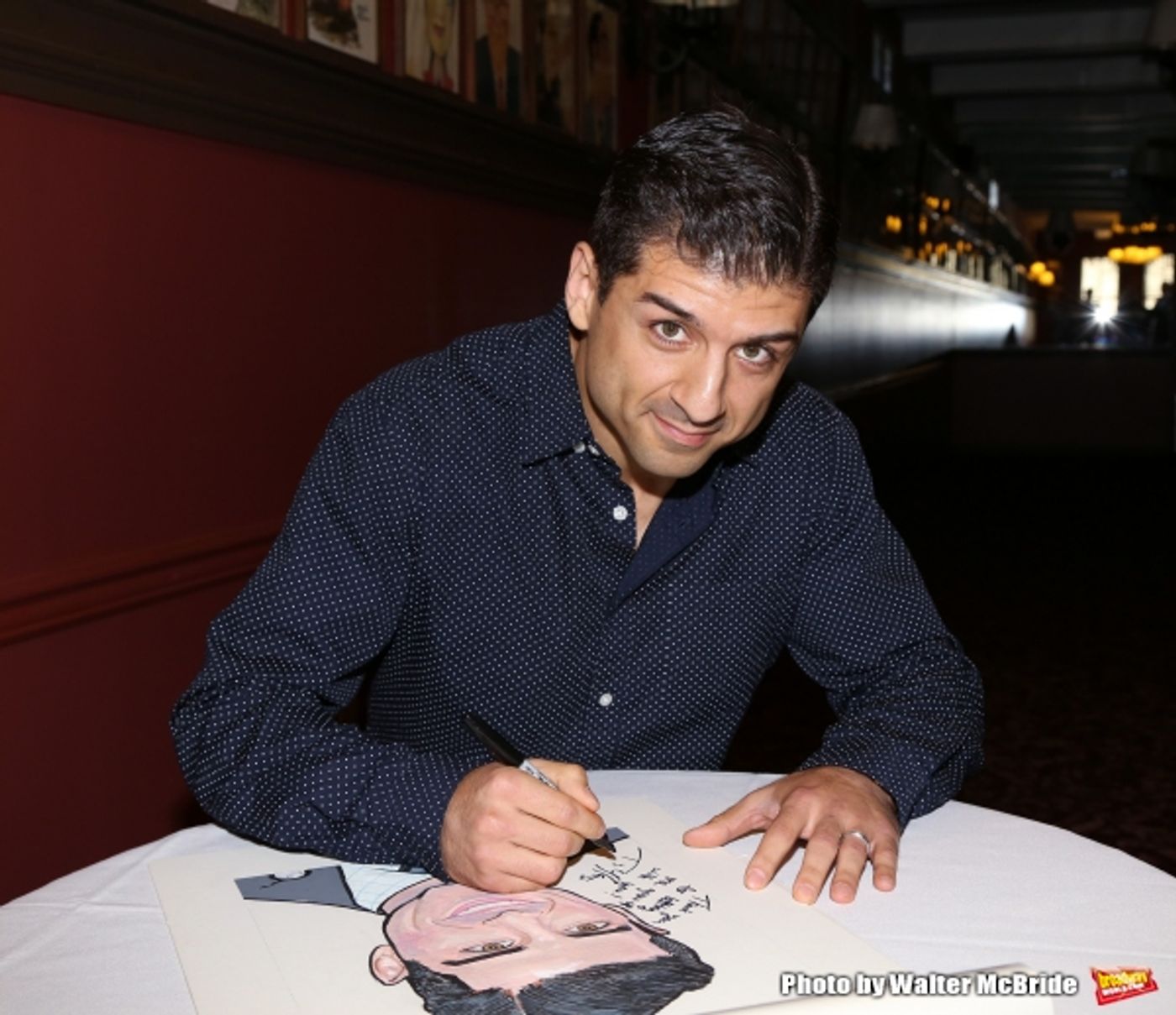 Photo Coverage: A Helluva Guy- ON THE TOWN's Tony Yazbeck Honored with Sardi's Caricature  Image