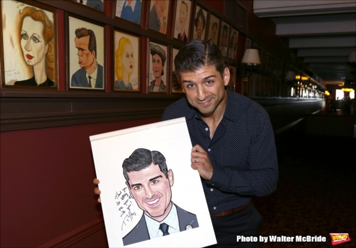 Photo Coverage: A Helluva Guy- ON THE TOWN's Tony Yazbeck Honored with Sardi's Caricature  Image