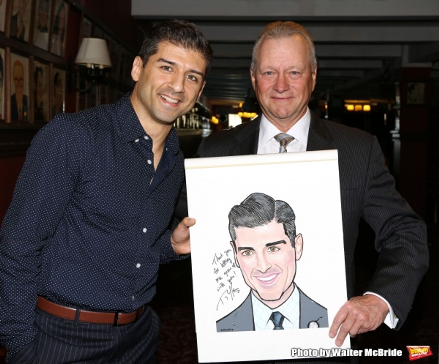 Photo Coverage: A Helluva Guy- ON THE TOWN's Tony Yazbeck Honored with Sardi's Caricature  Image