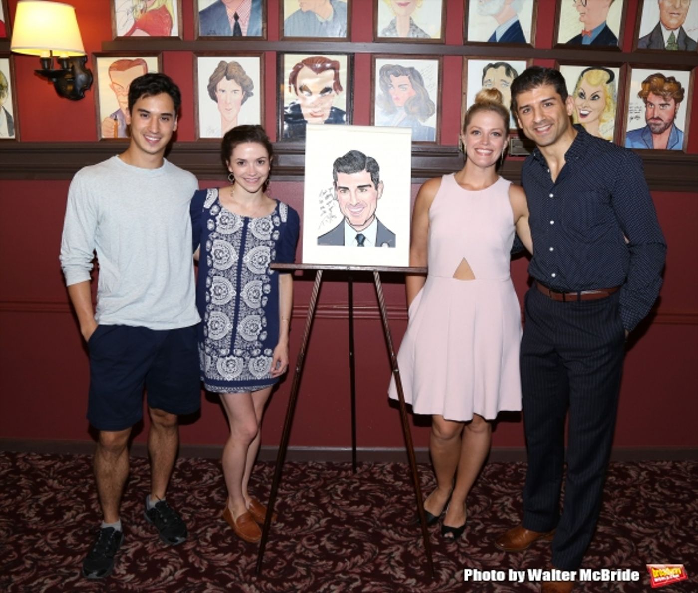 Photo Coverage: A Helluva Guy- ON THE TOWN's Tony Yazbeck Honored with Sardi's Caricature  Image
