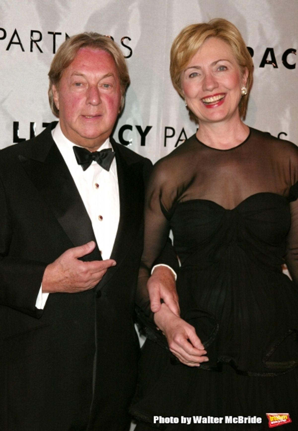 Arnold Scaasi and Hillary Rodham Clinton at 