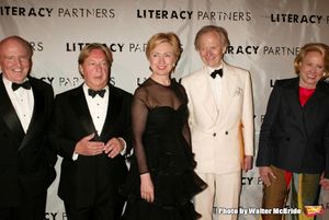 Jack Welch, Arnold Scaasi, Hillary Rodham Clinton, Tom Wolfe and Liz Smith Photo