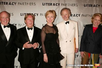Jack Welch, Arnold Scaasi, Hillary Rodham Clinton, Tom Wolfe and Liz Smith Photo