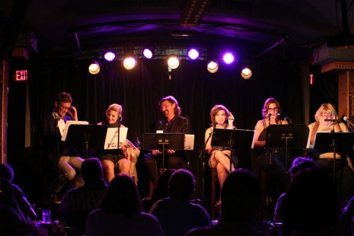 Barrett Foa, Annaleigh Ashford, Robin Atkin Downes, Daisy Eagan, Lori Alan & Bruce Vilanch at 