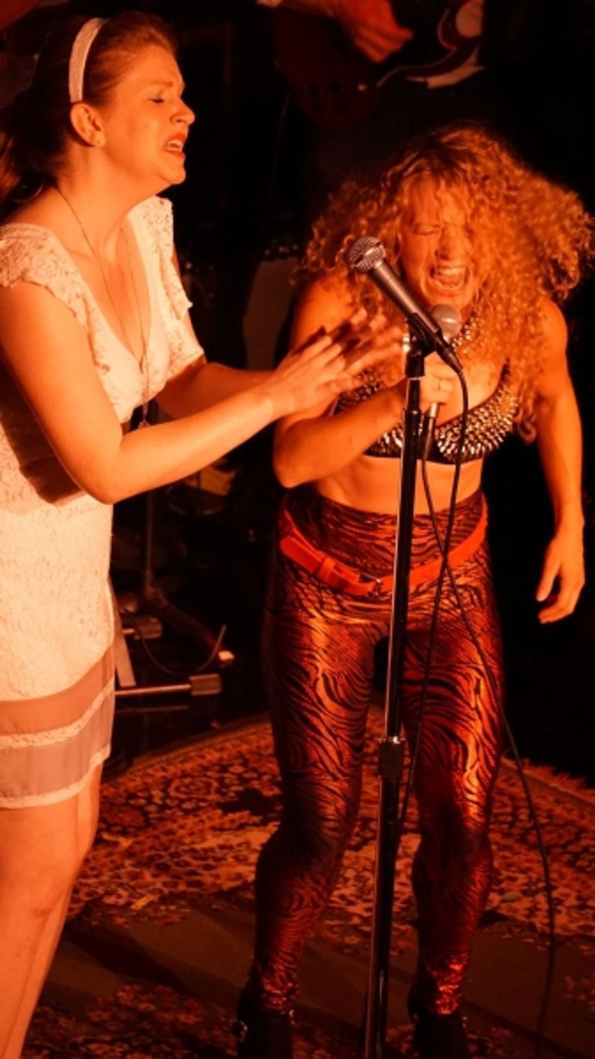 Kerry Gibbons and Josephine Rose Roberts at 