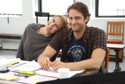 Director Jessica Stone and cast member Colin Hanlon Photo