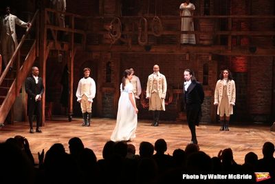 Lin-Manuel Miranda with the cast Photo