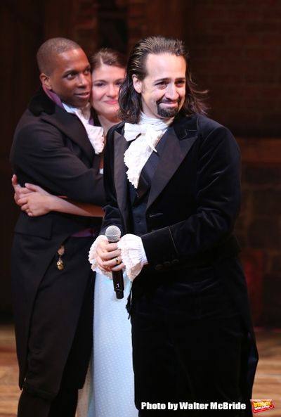 Leslie Odom Jr., Phillipa Soo and Lin-Manuel Miranda Photo