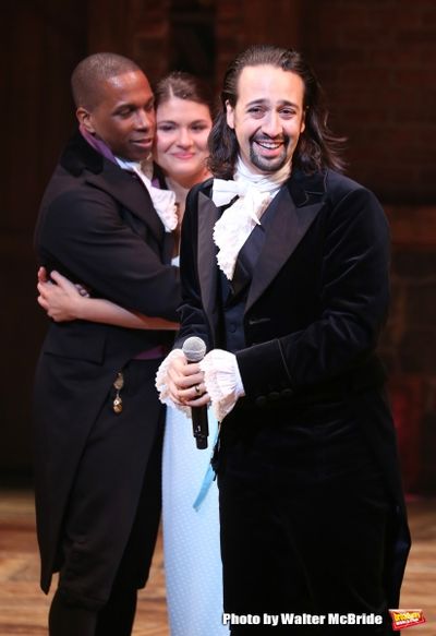 Leslie Odom Jr., Phillipa Soo and Lin-Manuel Miranda Photo