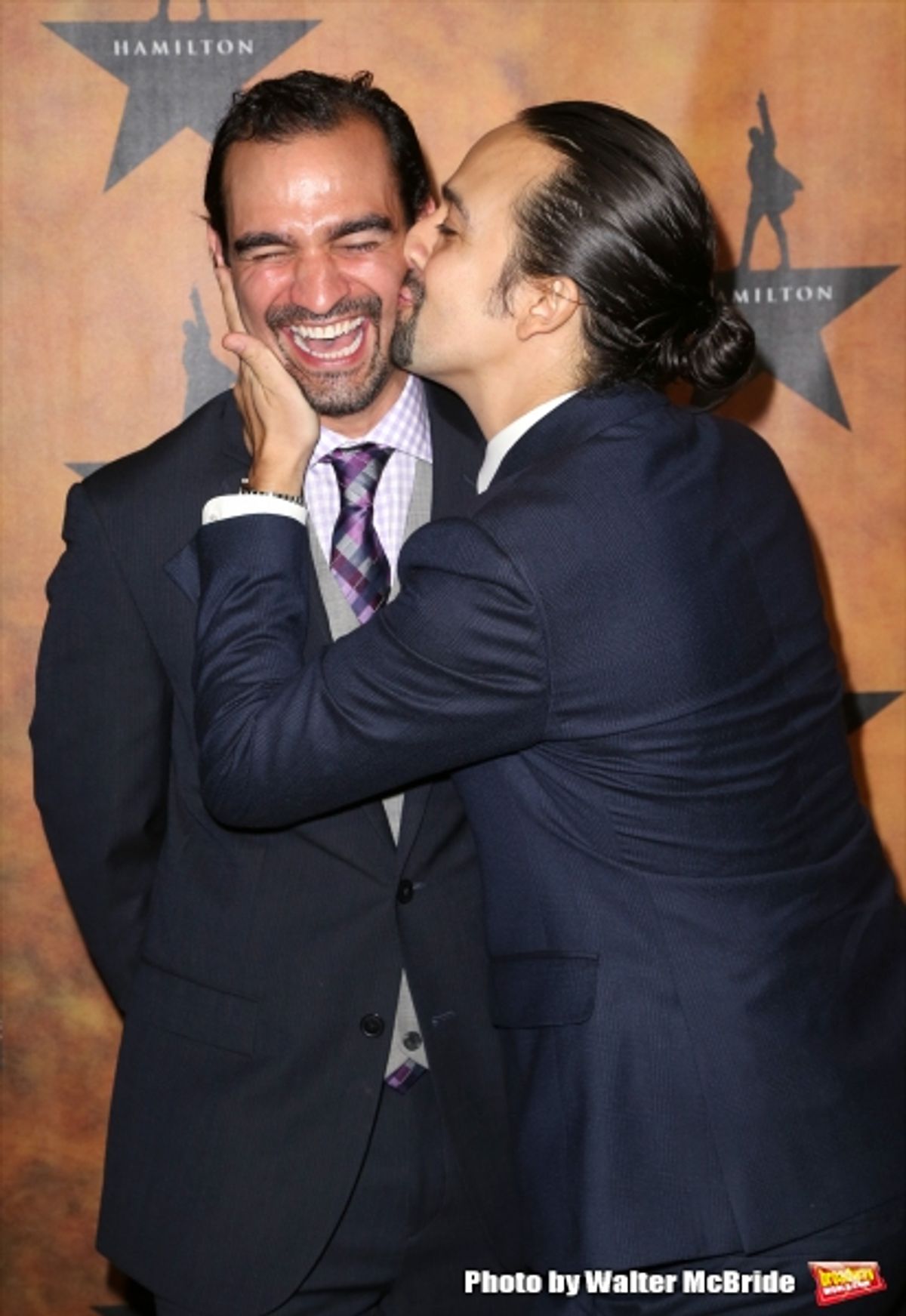 Javier Munoz and Lin-Manuel Miranda at 