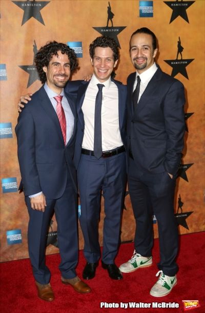 Alex Lacamoire, Thomas Kail and Lin-Manuel Miranda Photo