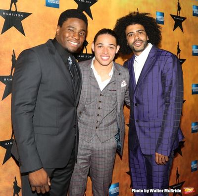 Okieriete Onaodowan, Anthony Ramos and Daveed Diggs Photo