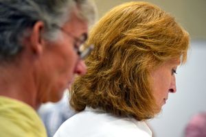 Stage Manager Bret Torbeck and Director Susan V. Booth Photo