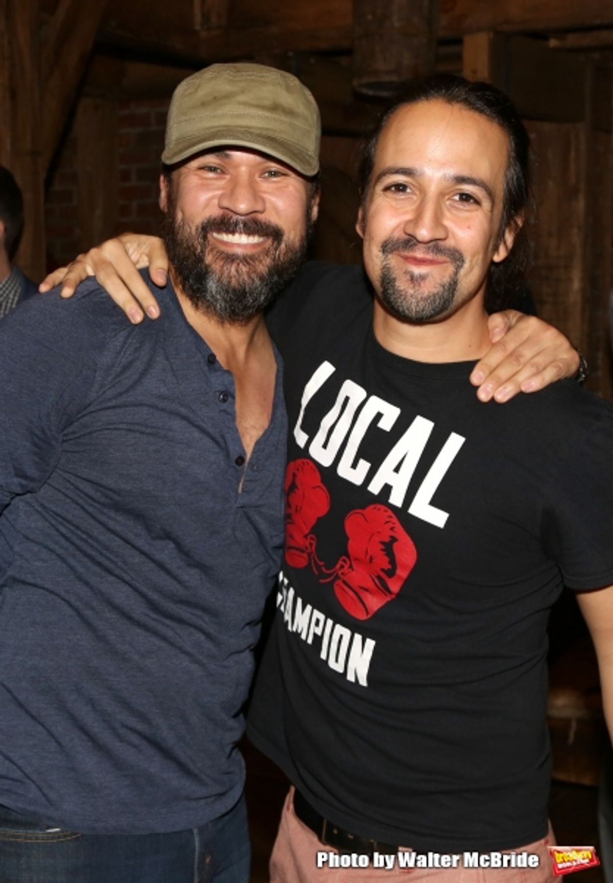 Michael Balderrama and Lin-Manuel Miranda at 