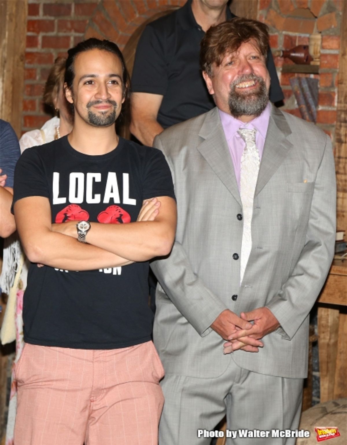 Lin-Manuel Miranda and Oskar Eustis at 