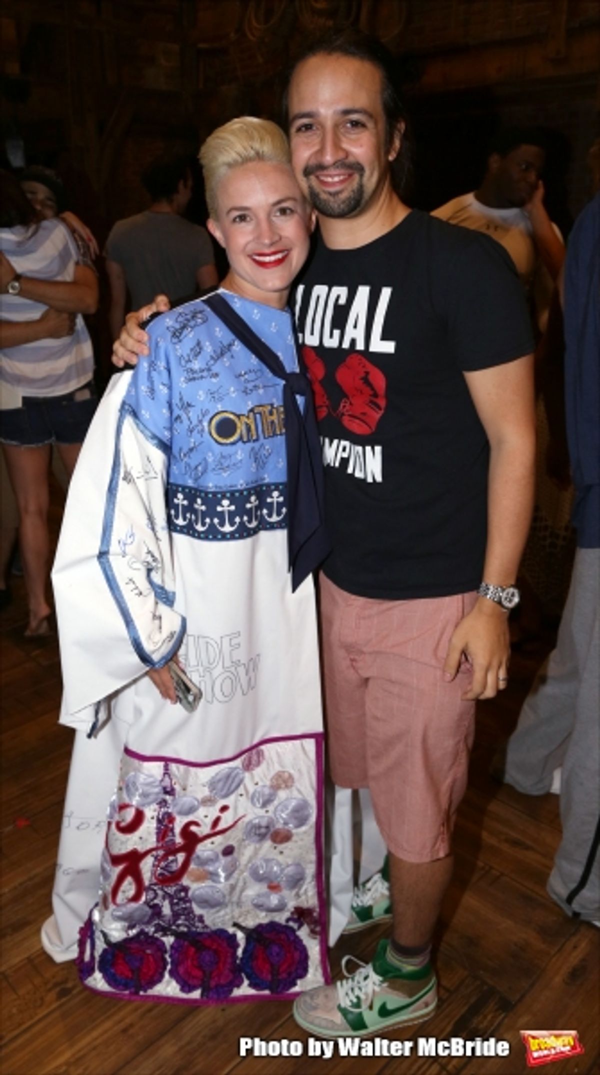 Betsy Struxness and Lin-Manuel Miranda at 