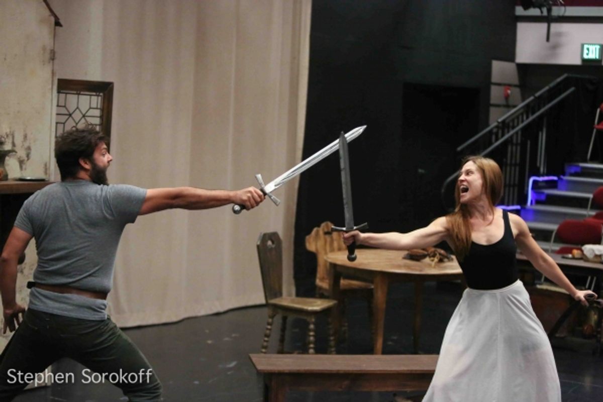 Fight Scene Rehearsal, Nathaniel Kent & Anne Troup at 