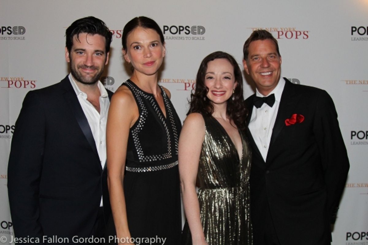 Colin Donnell, Sutton Foster, Megan McGinnis and Steven Reineke at 