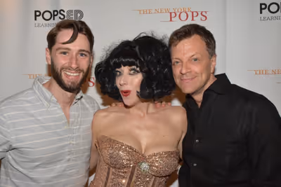 Daniel Rowan, Meow Meow and Jim Caruso Photo