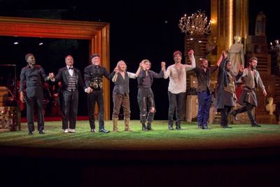 Teagle F. Bougere, Steven Skybell, Patrick Page, Kate Burton, Lily Rabe, Hamish Linkl Photo