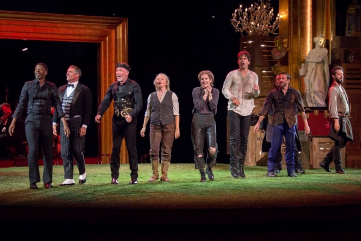 Teagle F. Bougere, Steven Skybell, Patrick Page, Kate Burton, Lily Rabe, Hamish Linklater, Raul Esparza, Jacob-Ming Trent, David Furr at 