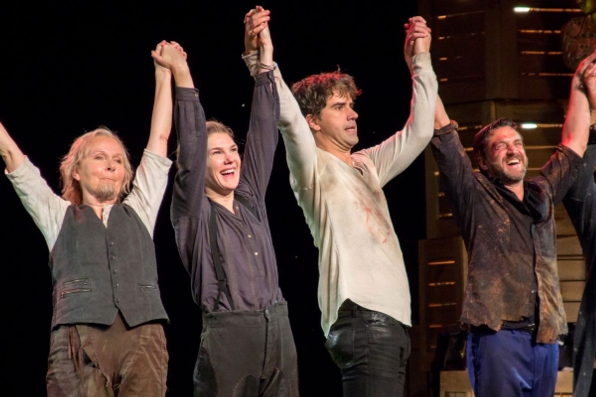 Kate Burton, Lily Rabe, Hamish Linklater, Raul Esparza at 
