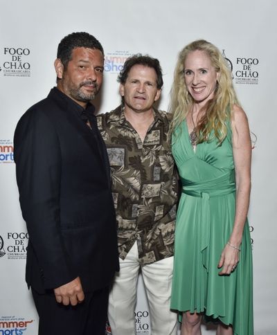 Alexander Dinelaris, Jeffrey Gould, and Lenore Conviser Gould Photo