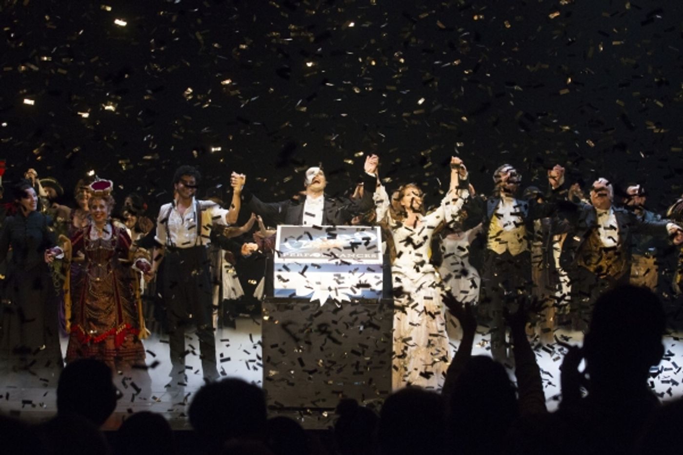 Photo Flash: Liam Tamne, Harriet Jones, Geronimo Rauch and the Cast of London's PHANTOM Celebrate 12,000 Performances!  Image