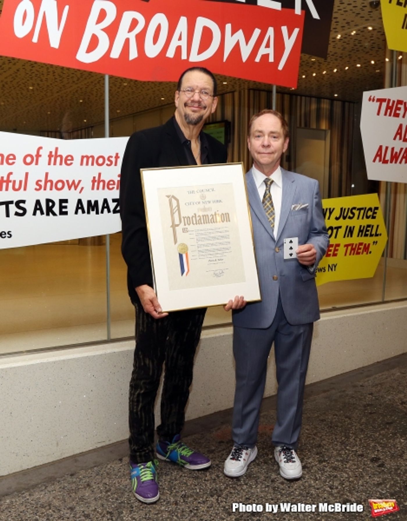 Photo Coverage: Penn & Teller Honored with Proclamation from City of New York!  Image