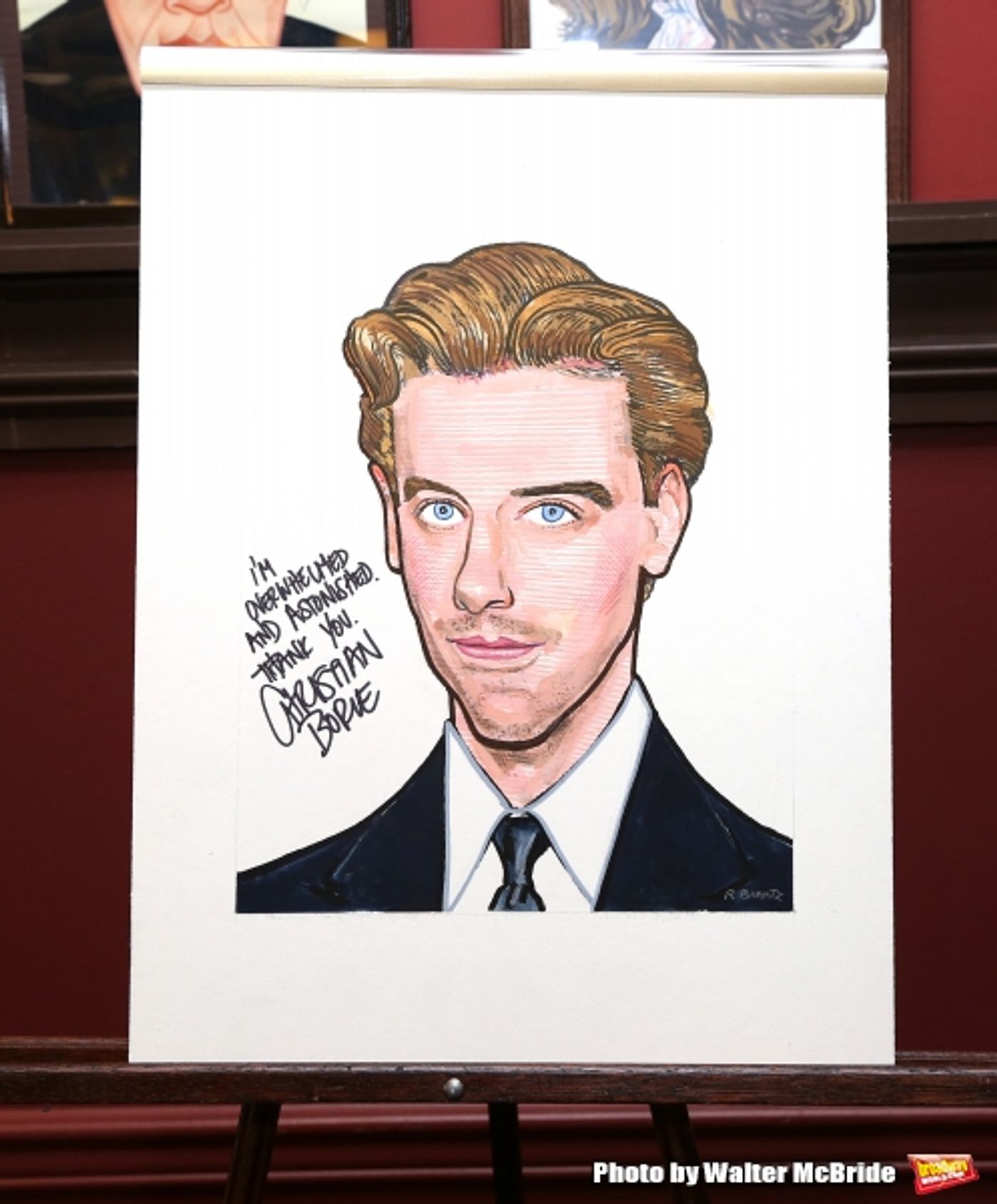 Photo Coverage: Two-Time Tony Winner Christian Borle Honored with Sardi's Portrait!  Image