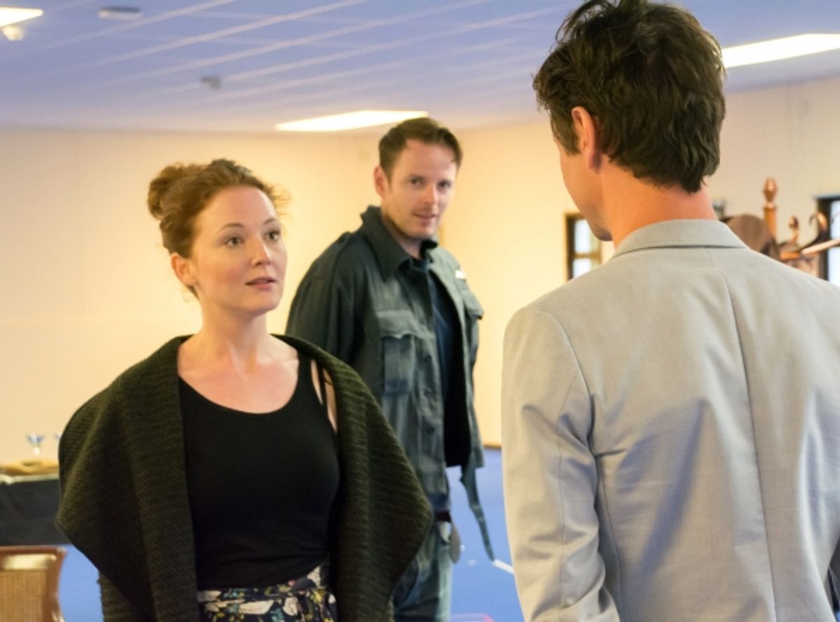 Olivia Hallinan, Simon Darwen and Leon Ockenden at 