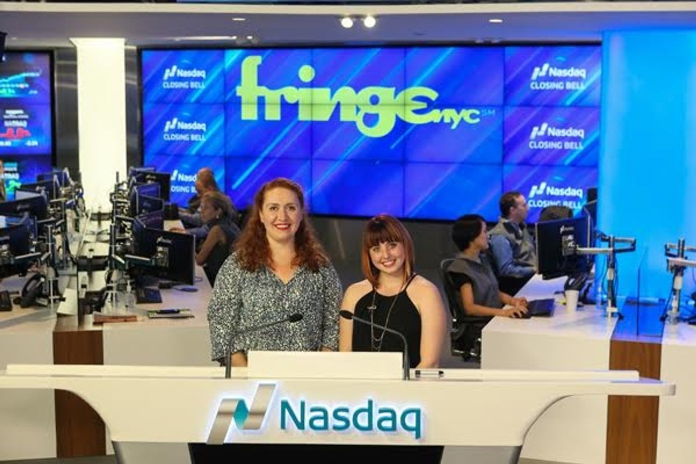 Photo Flash: FringeNYC's 2015 Shows Ring the NASDAQ Closing Bell Photo Flash: FringeNYC's 2015 Shows Ring the NASDAQ Closing Bell Image