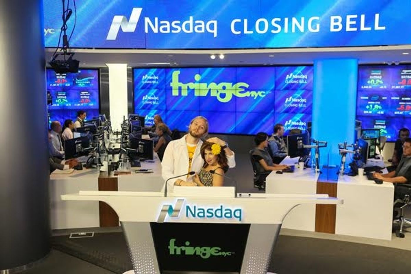 Photo Flash: FringeNYC's 2015 Shows Ring the NASDAQ Closing Bell Photo Flash: FringeNYC's 2015 Shows Ring the NASDAQ Closing Bell Image