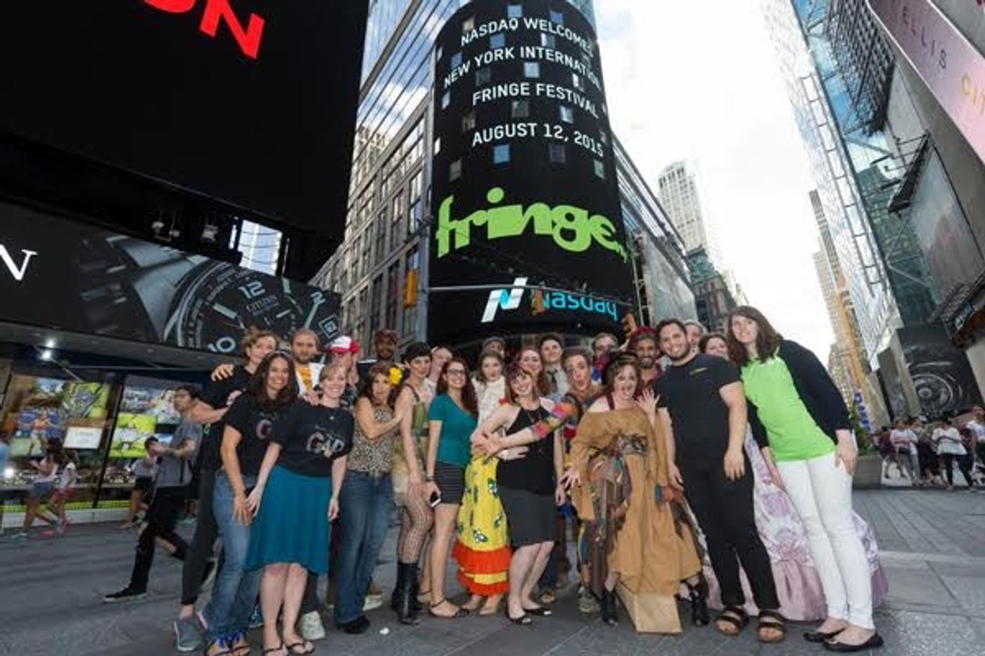 Photo Flash: FringeNYC's 2015 Shows Ring the NASDAQ Closing Bell Photo Flash: FringeNYC's 2015 Shows Ring the NASDAQ Closing Bell Image