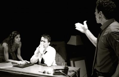 Emmanuelle Bordas, Javier E. Gomez and Eric-Dominique Perez Photo