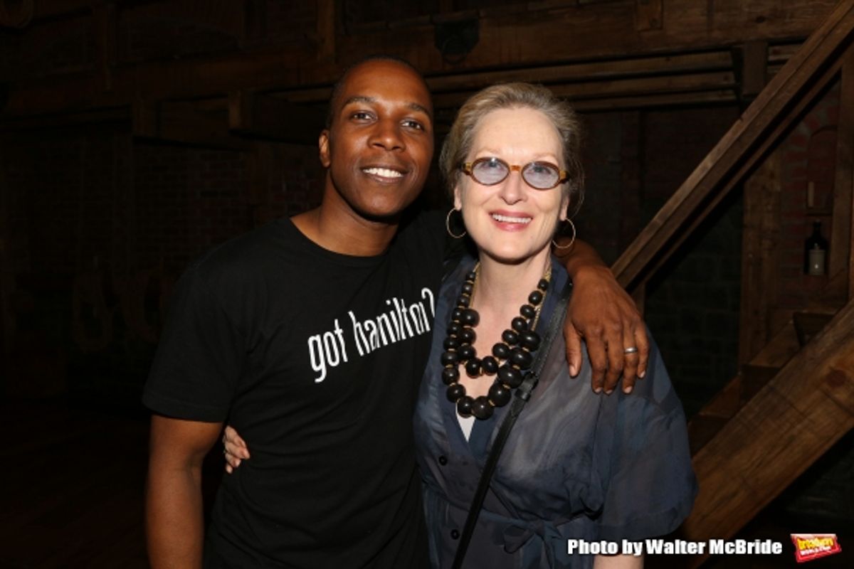 Meryl Streep visits Leslie Odom Jr. at 