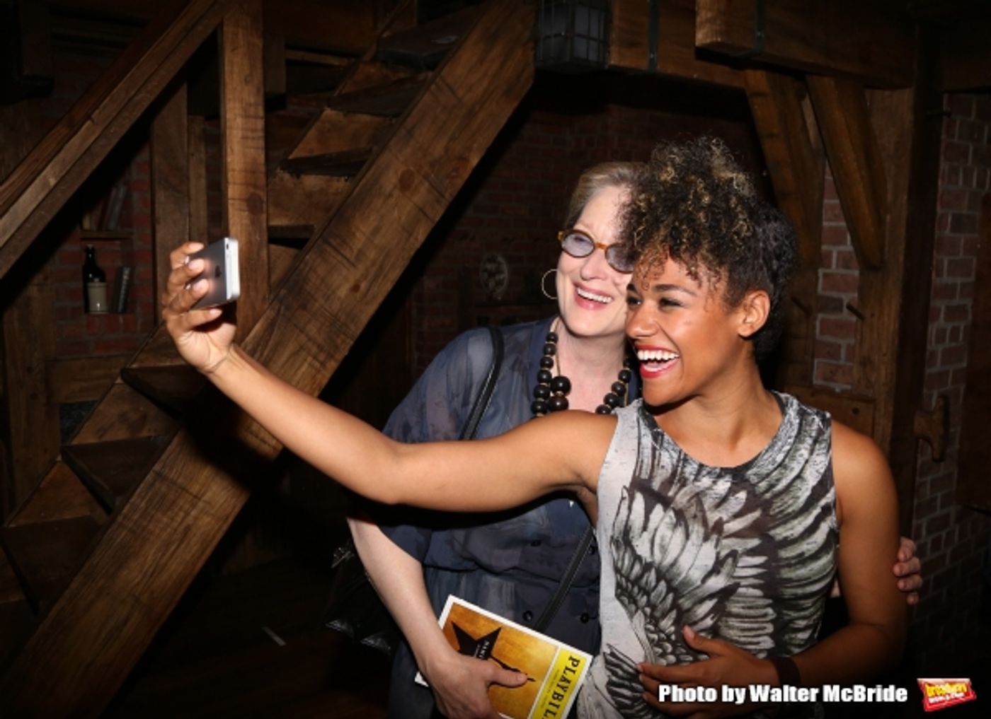 Exclusive Photo Coverage: Meryl Streep Stops By Richard Rodgers to Catch HAMILTON!  Image