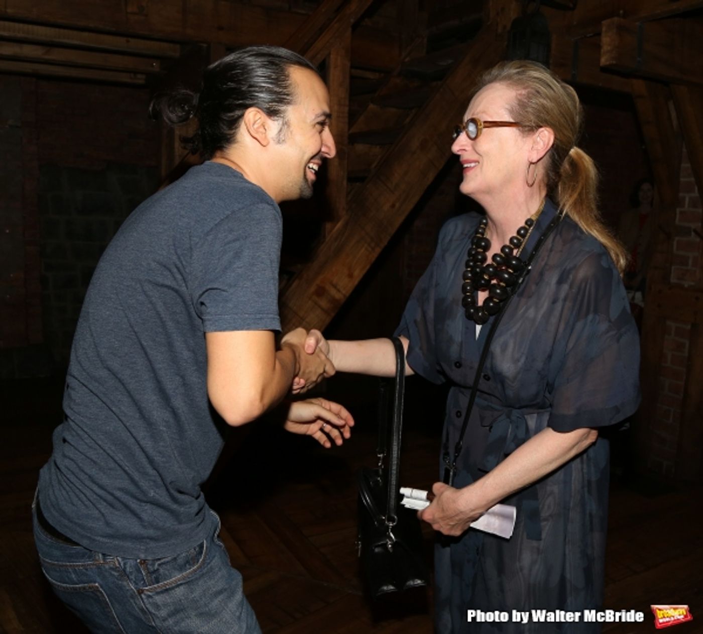 Exclusive Photo Coverage: Meryl Streep Stops By Richard Rodgers to Catch HAMILTON!  Image