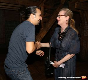 Meryl Streep visits Lin-Manuel Miranda Photo